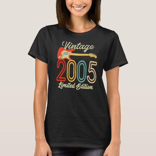 ギター17歳ヴィンテージ2005 Tシャツ (正面)