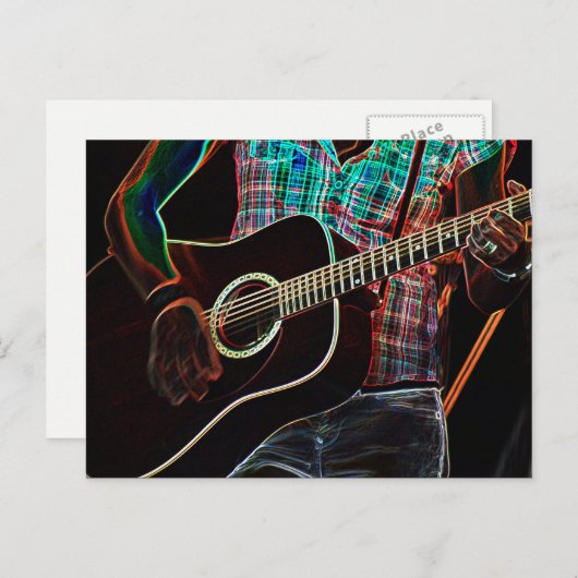 ギター1 pccna ポストカード (正面/裏面)
