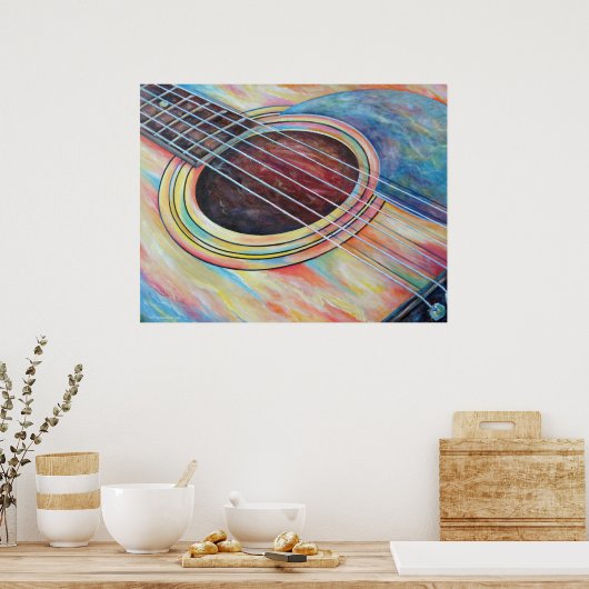 ギター2 ポスター (キッチン)