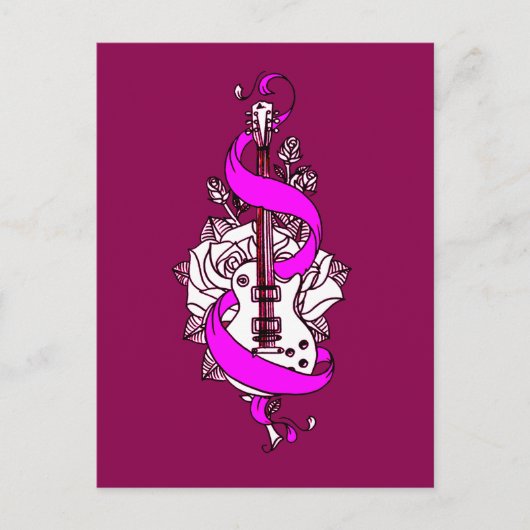 ギター2 ポストカード (正面)