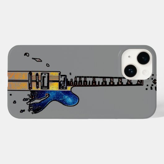 ギター4 iphm Case-Mate iPhoneケース (裏面 (横))