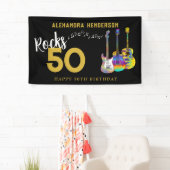 ギター50ロック50th誕生日パーティー 横断幕 (インサイチュ)