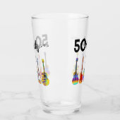 ギター50誕生日50ロックアンドロール タンブラーグラス (左)