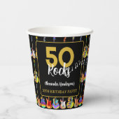 ギター50thバースデーパーティーカスタム 紙コップ (裏面)