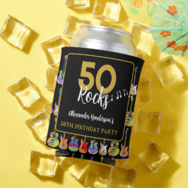 ギター50th誕生日パーティーRock and Roll 缶クーラー