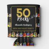 ギター50th誕生日パーティーRock and Roll 缶クーラー (裏面)