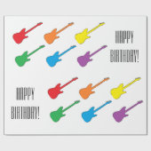 "ギター"の包装紙 ラッピングペーパー (フラット)