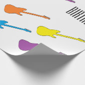 "ギター"の包装紙 ラッピングペーパー (角)