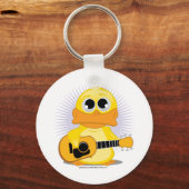 ギター(アコースティック)アヒル キーホルダー (正面)