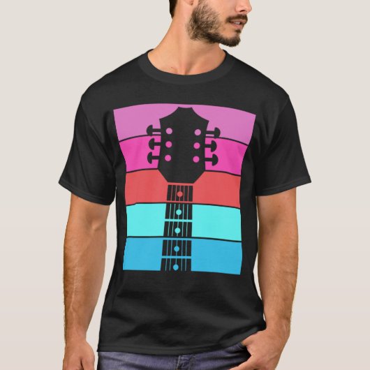 ギター・アコースティック・エレキ素晴らしタリスト Tシャツ (正面)