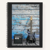 ギター&アンカスタマイズプ – &パーソナライズ – 大 ノートブック (正面)