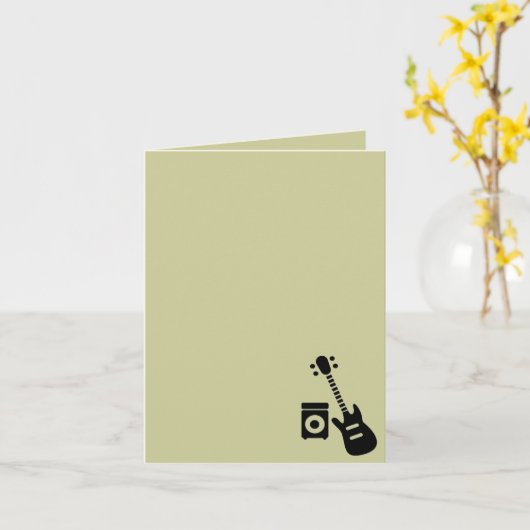 ギター/アンプ カード (黄色い花)