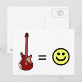 ギター イコール ハッピネス ポストカード (正面/裏面)