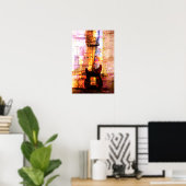 ギター・イン・ザ・ミドル ポスター (ホームオフィス)