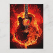 ギター・オン・ファイア ポストカード (正面)