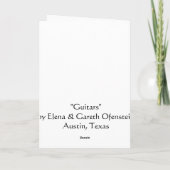 「ギター」 カード (裏面)