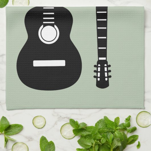ギター キッチンタオル (折り畳み)