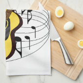 ギター キッチンタオル (四つ折り)