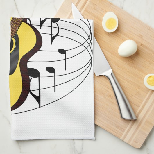 ギター キッチンタオル (四つ折り)