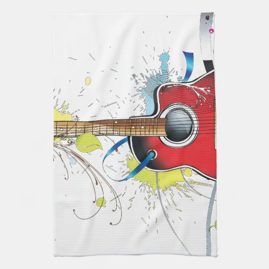 ギター キッチンタオル (縦)