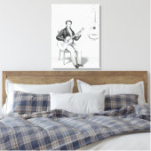 ギター キャンバスプリント (インサイチュ (寝室))