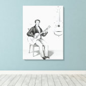 ギター キャンバスプリント (インサイチュ (ウッドフロア))