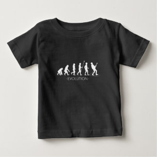 ギター |ギタリストの進化 |ロックミュージックギター ベビーTシャツ