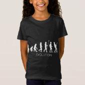 ギター |ギタリストの進化 |ロックミュージックギター Tシャツ (正面)