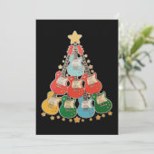 ギター クリスマスツリー クリスマス お揃い ファミリー ホリデー (スタンド正面)
