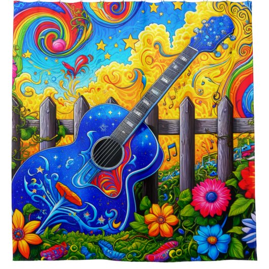 ギター シャワーカーテン (正面)