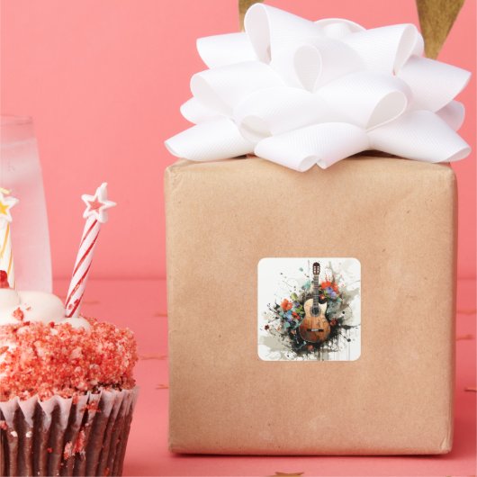 ギター スクエアシール (パーティー)