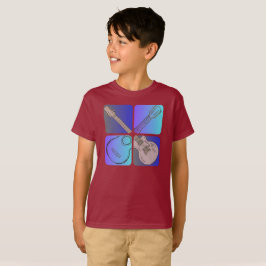 ギター スタイル クール ミュージシャン デザイン Tシャツ