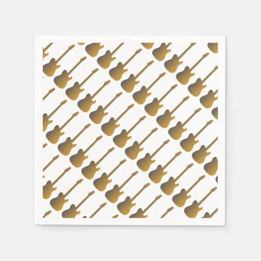 ギター スタンダードカクテルナプキン (正面)