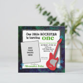 ギター&スターズボーイズロックスター誕生日 招待状 (スタンド正面)