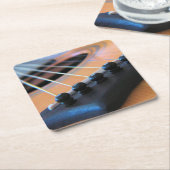 ギター・ストリン保グ – 音楽の遊コースター スクエアペーパーコースター (アングル)