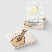 ギター ストーンコースター (横)