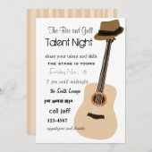 ギター・ナイト 招待状 (正面/裏面)