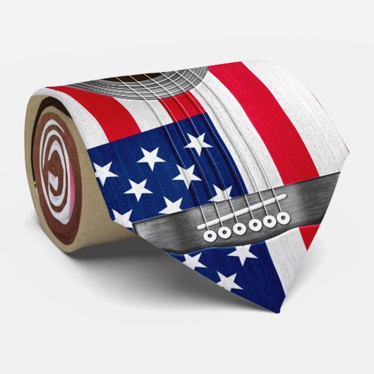 ギター・ネクタイ・バージョン5愛国心 ネクタイ (ロール)