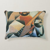 ギター（バンジョー）とグラス、フアン・グリス、ヴィンテージ・アート アクセントクッション (正面)