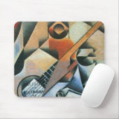 ギター（バンジョー）とグラス、フアン・グリス、ヴィンテージ・アート マウスパッド (マウス)