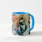 ギター(バンジョー)とグラス、フアン・グリス、ヴィンテージ・アート マグカップ (正面右)