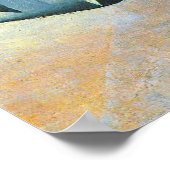 ギター(バンジョー)と眼鏡、フアン・グリス、アンティークアート ポスター (角)