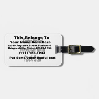 ギター·ピッキング·車椅子·転がロックスター·bk ラゲッジタグ