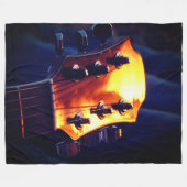 ギター フリースブランケット (正面(横))