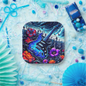 ギター ペーパープレート (パーティー)