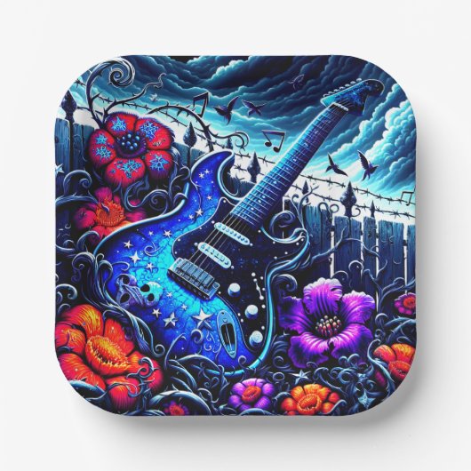 ギター ペーパープレート (正面)