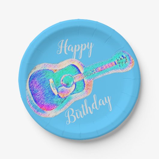 ギター ペーパープレート (正面)