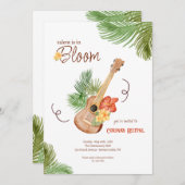 ギター ボタニカル 招待状 (正面/裏面)