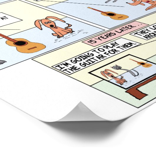 ギター ポスター (角)