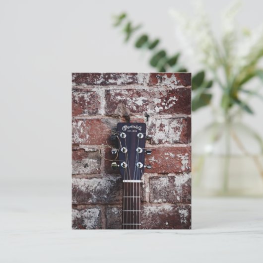 ギター ポストカード (スタンド正面)
